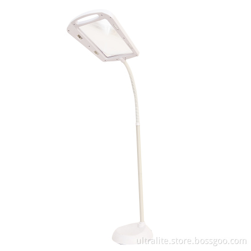 Led Floor Lamp With Magnifier 3X Magnifying Light For Elder People Asthenopic Group
